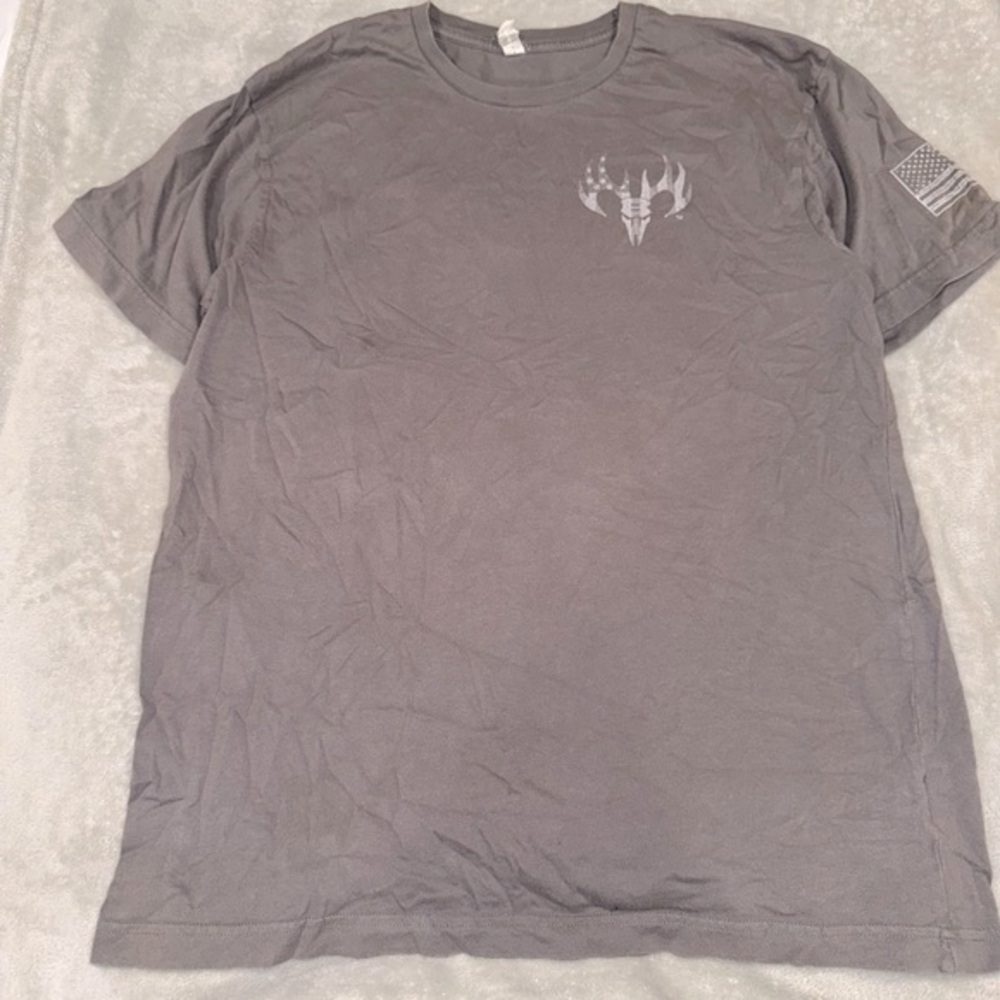 Gray Short Sleeve Crew Neck Tee